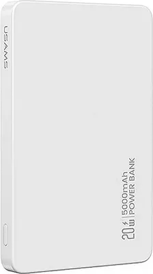 Produktbild von Usams Powerbank Induktiv 5000Mah 20W Pd Schnellladung Weiß/Weiß Cy Serie 5Kcd23103 (Us-Cd231)