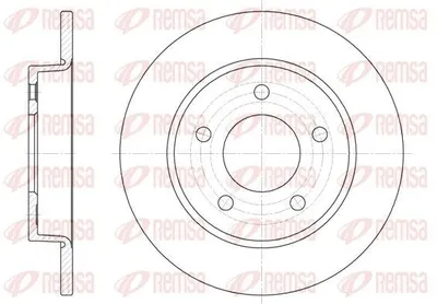 Produktbild von 2x REMSA Bremsscheibe 6906.00 hinten für MAZDA 3 (BK) 3 (BL) 3 Stufenheck (BK)