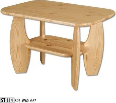 Productafbeelding van Houten tafel, woonkamer, salontafels, handgemaakte salontafels