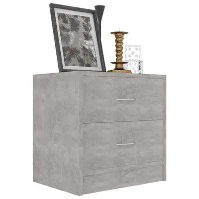 Obrázek produktu pro vidaXL Noční stolek Concrete Grey 40x30x40 cm Dřevěný materiál