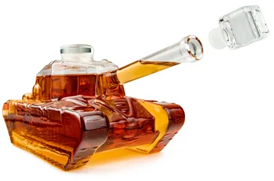 Produktbild von Whiskey-Karaffe in Tankform, 1000 ml