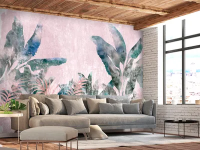 Produktbild von Vlies Fototapete Blätter 400x280 cm Tapeten Wandtapete XXL Boho Natur Dschungel Pflanzen Botanik b-A-0911-a-a