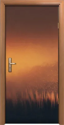 Produktbild von Türposter 90x200 cm Türaufkleber Türtapete Türfolie Klebefolie Kunst Mädchen mit der Gasmaske Ballon