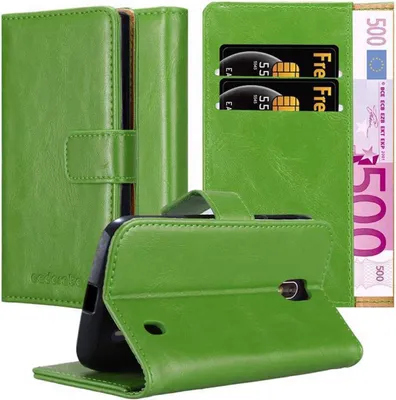 Immagine prodotto di Cadorabo cover per Nokia 1 2018 cover protettiva in verde cover per cellulare cover libro custodia