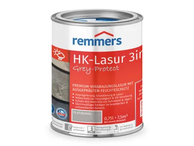 Zdjęcie produktu dla Remmers HK-Lasur 0,75 L wiadro platynowo-szare