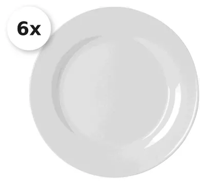Produktbild von Speiseteller 24cm 6er Bianco
