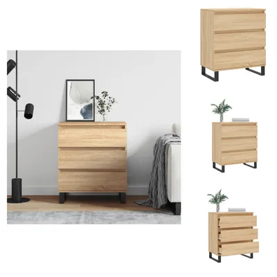 Obrázek produktu pro vidaXL Příborník Sonoma dub 60x35x70 cm materiál na bázi dřeva - Příborníky