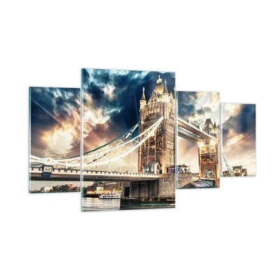 Produktbild von Bilder auf glas - London parlament architektur groß ben - 160x90cm - Glasbilder - Wandbilder - Kunstdruck - Wanddekoration aus Glas - Glas Bilder - Wandbild auf Glas - GDL160x90-2438