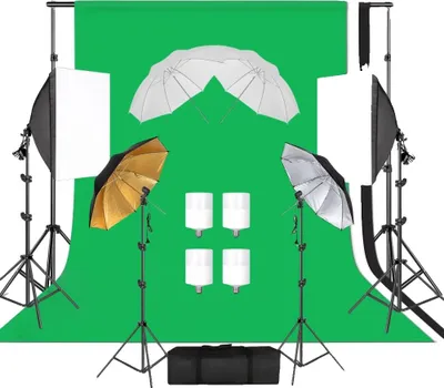 Zdjęcie produktu dla Zestaw statywów fotograficznych, w tym softbox, statywy i tło, SH-TZ-36