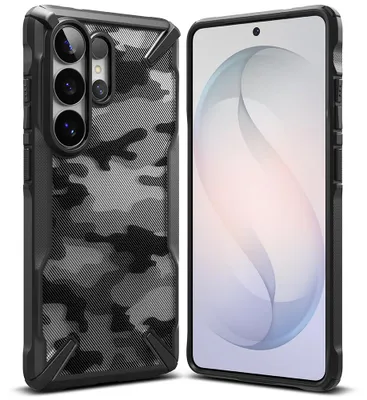 Produktbild von Ringke – Fusion X robustes Case für Samsung Galaxy S26 Ultra – Schwarz-Camouflage
