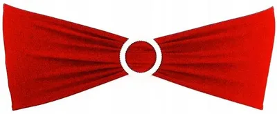 Produktbild von Bankettbänder, elastische Schleifen für Stühle, Rot