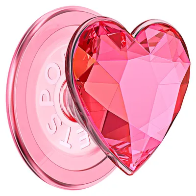 Obrázek produktu pro PopSockets, PopGrip Premium MagSafe držák Crystal pro postavení a selfie, růžový