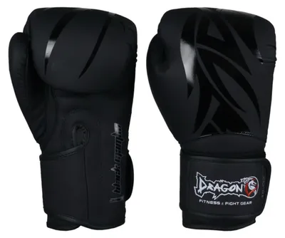 Produktbild von Dragon do Mamba Box-Set Profi Boxhandschuhe einzeln im Set 2,3,5er Schienbeinschoner Kopfschutz Bandagen Zahnschutz Für Muay Thai Kickboxen MMA (Mamba Edition: Nur Handschuhe, 14 Oz)