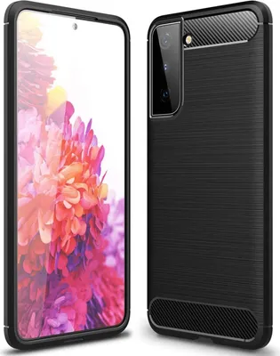 A product shot showing a smartphone case next to a smartphone.