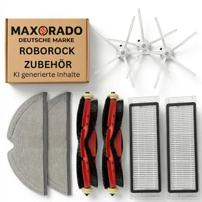 Produktbild von Zubehör Set passend für Roborock S4 S5 MAX S6 Pure E2 E3 E4 E5 Q5 Xiaomi C1 Staubsaugerroboter
