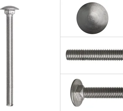 Produktbild von Schlossschrauben Edelstahl M8 x 110 mm - 25 Stück
