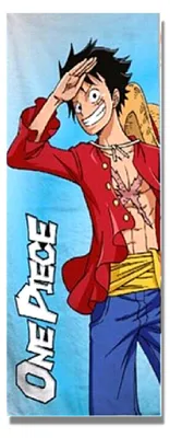 Produktbild von One Piece Badetuch Strandtuch Ruffy Duschtuch 70 x 140 cm