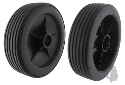 Immagine prodotto di Ruota anteriore in plastica per tosaerba GGP / Castelgarden - Stiga modelli NG504, NG504TR, R484, R534TR, R534, R534TR, RL430, RL484,