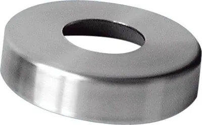 Image de Rosace de recouvrement CROSO ø 105 mm, perçage 42,8 mm, hauteur 16 mm, acier inoxydable V2A