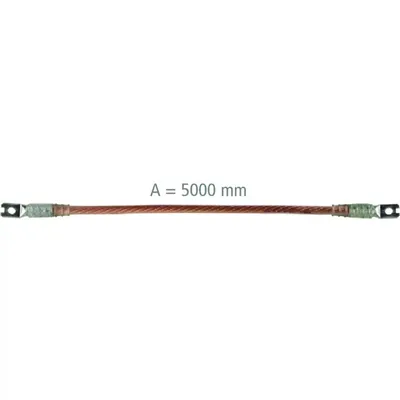 Produktbild von Dehn Erdungs- und Kurzschließseil 1-polig 150mm² mit aufgepressten Kabelschuhen VB53TC9