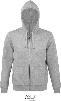 Produktbild von SOLs 03105 | Herren Jacke MenŽs Zip Hoodie Spike - Farbe: Heather Grey Melange - Größe: XXL