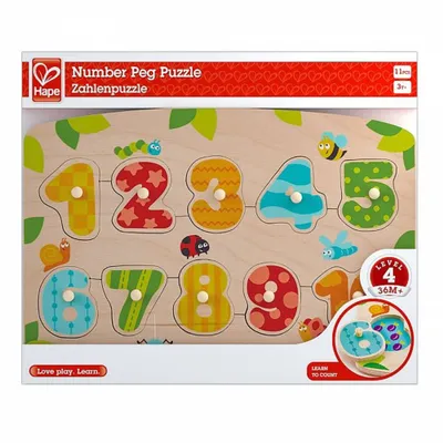 Image de Puzzle à chevilles numérotées Hape