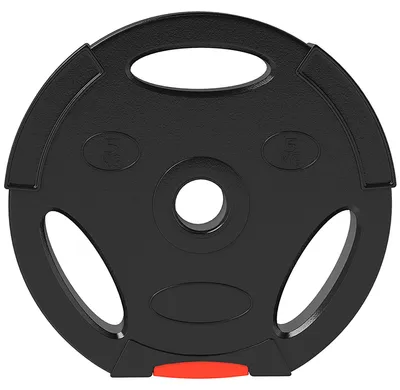 Produktbild von 4er Gewichtsplatten-Set für Training, Fitnessstudio, Heimtraining, Stärke-Training, 2 x 5 kg und 2 x 2,5 kg, Schwarz