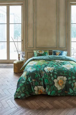 Produktbild von Beddinghouse x Van Gogh Museum Wild Roses Green  135x200+80x80cm