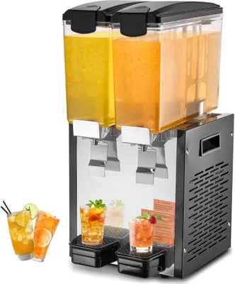Zdjęcie produktu dla Komercyjny dystrybutor napojów 10Lx2 - Zimne soki i mrożone napoje - Idealny do cateringu i na imprezy