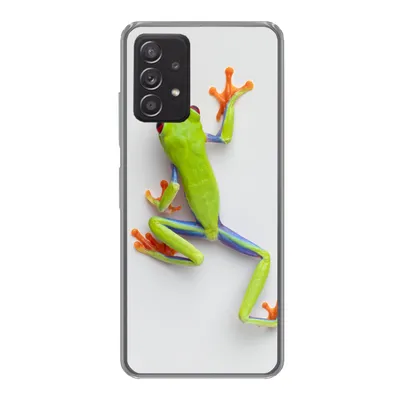 Produktbild von MuchoWow® Handyhülle Schutzhülle Hülle für Samsung galaxy a73 Frosch - Tiere - Grün Silikon Softcase Handy Hülle - Handyhülle