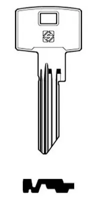 Produktbild von Silca PHF17 Rohling Schlüssel aus Stahl, universal