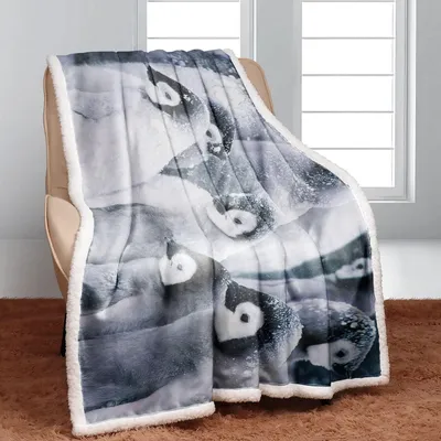 Zdjęcie produktu dla Kołdra z polaru Sherpa, 150 x 200 cm, gruba kołdra flanelowa