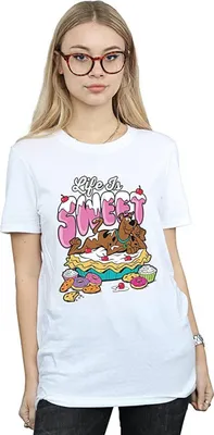 Immagine prodotto di Scooby Doo - Maglietta "Life Is Sweet" da donna BI1602 (L) (Bianco)