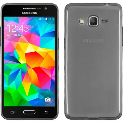 Produktbild von PhoneNatic Case kompatibel mit Samsung Galaxy Grand Prime - clear Silikon Hülle Slimcase + 2 Schutzfolien