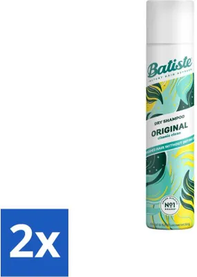 Immagine prodotto di Batiste - Original - Shampoo a secco - Fragranza classica e fresca - Aggiunge volume e consistenza - 200 ml - Value pack - 2 pezzi