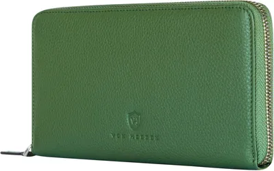 Produktbild von Leder Geldbörse Damen & Herren mit RFID Schutz, echtes Nappaleder Wallet, 16 Kartenfächer, Münzfach, elegant, langlebig, Geschenkbox