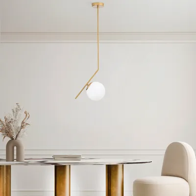 Produktbild von Opviq, Dolunay - 143 - 1, Kronleuchter, Gold, METALLKÖRPER, 15 x 15 x 76 cm