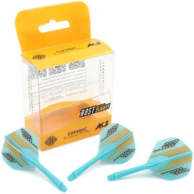 Produktbild von Integrierte Dartschäfte und Flights 3er-Set Blau Größe M