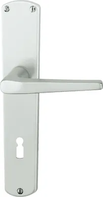 Produktbild von Alpertec BB-Langschildgarnitur Phil Aluminium F1 silber abgerundet