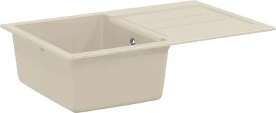 Obrázok produktu pre Drez Béžová 780 x 500 mm 80% Kvárc a 20% Živica