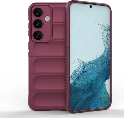 Produktbild von Mobigear Bumpy  Samsung Galaxy S24 Plus Hülle Flexibles TPU Backcover - Rot