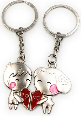 Produktbild von Onwomania Schlüsselanhänger Love Sweet jugendliebe Metall Anhänger Charm