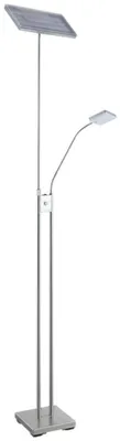 Produktbild von LED-Stehleuchte Loren LED-Deckenfluter mit LED-Leseleuchte nickel Fluter dimmbar