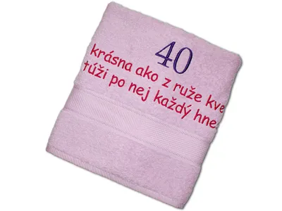 Obrázok produktu pre Osuška k 40-tke pre ženu