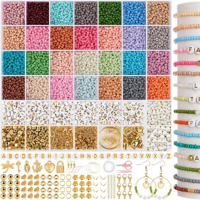 Imagen del producto de Esferas de vidrio de 3 mm, 28 colores Morandi, juego de 428 piezas, para la creación de joyería
