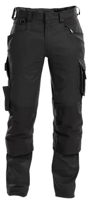 Immagine prodotto di Pantaloni da lavoro DASSY® Dynax con tasche elasticizzate e ginocchiere NERO taglia 48 lunghezza: MENO