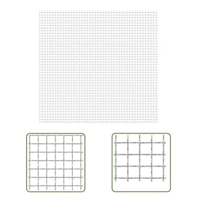 Immagine prodotto di The Living Store Rete ondulata in acciaio inox 100x85 cm 21x21x2,5 mm