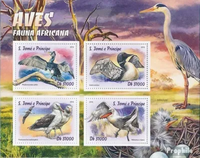 Produktbild von Briefmarken Sao Tome e Principe 2016 Mi 6721-6724 Kleinbogen (kompl. Ausgabe) postfrisch Vögel