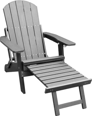 Produktbild von Sensline "Sens Line Deckchair Adirondack Kunststoff grau inkl. Fußhocker"