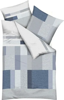 Produktbild von Kaeppel Mako-Satin Bettwäsche Sweet Home Damian 100% Baumwolle Reißverschluss Bettbezug Kissenbezug Bettgarnitur Bettwäsche-Set 135x200 + 80x80 cm